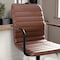 Martha Stewart Taytum Upholstered Office Chair in Saddle Brown/Oil Rubbed Bronze CH-142370-BR-BK-MS - alternate 3